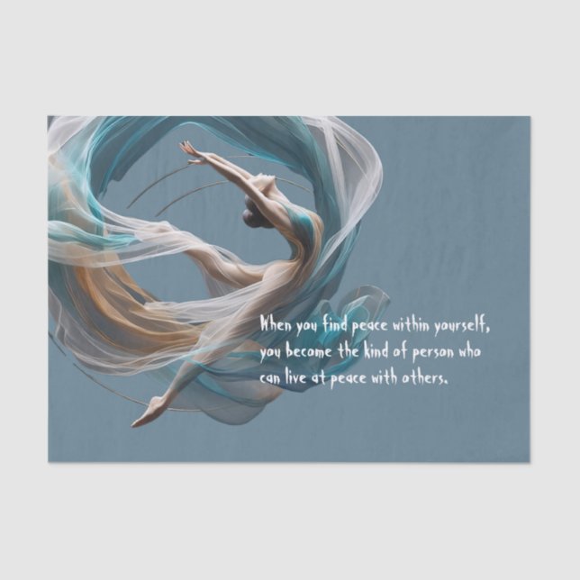 Papel De Seda Malhação de pilotos instrutores de ioga aérea voad (Frente )