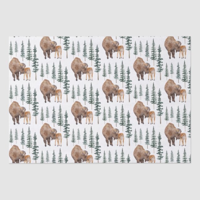 Papel De Seda Mama Baby Bison (Frente )