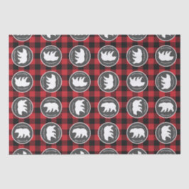 Papel De Seda Mama Bear Chá de fraldas Woodland Lodge