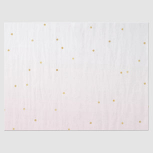 Papel De Seda Mambre de reposição de Confetti Dourado, Cor-de-ro