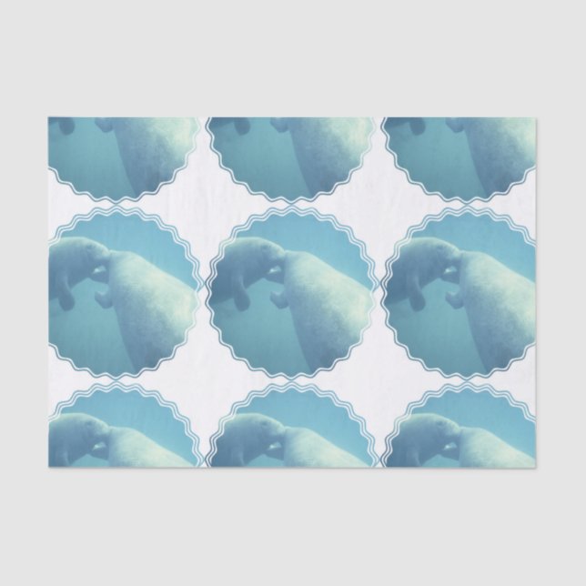 Papel De Seda manatee-9 (Frente )