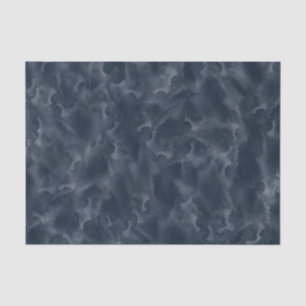 Papel De Seda Manchas de Aquarela Abstratas Azul-Marinho Elegant