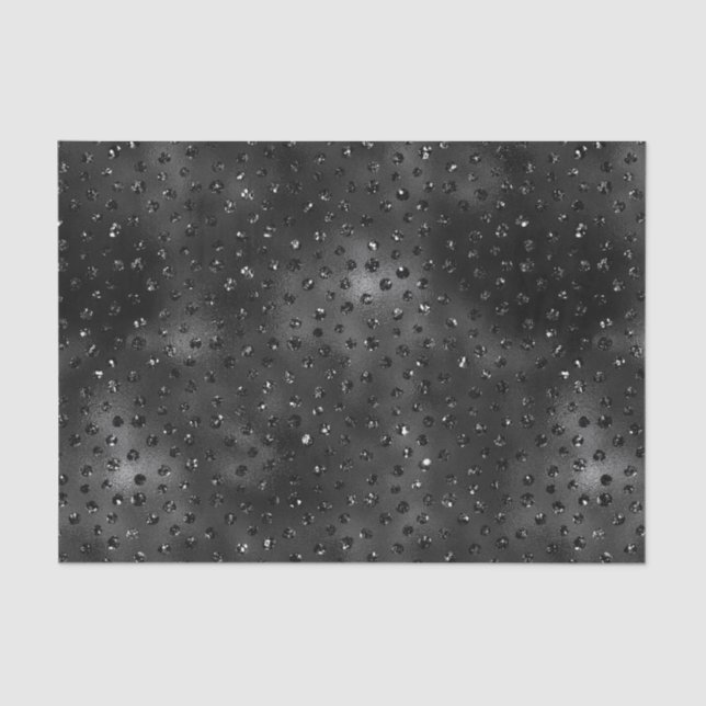 Papel De Seda Manchas de Cheetah Pretas (Frente )