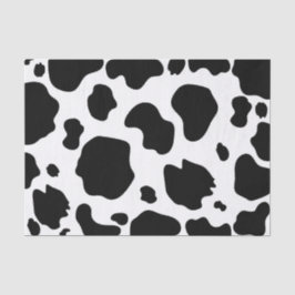 Papel De Seda Manchas de Vaca Moo Impressão Preto e Branco Festa