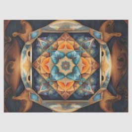 Papel De Seda Mandala Cores Suaves decoupage