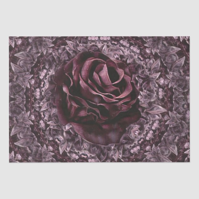 Papel De Seda Mandala de Rosa  (Frente )