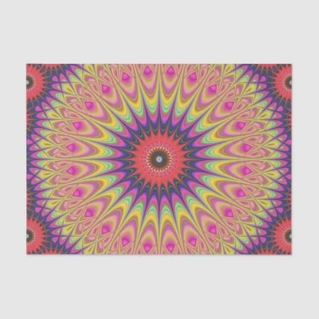 Papel De Seda Mandala do espinho (Frente )