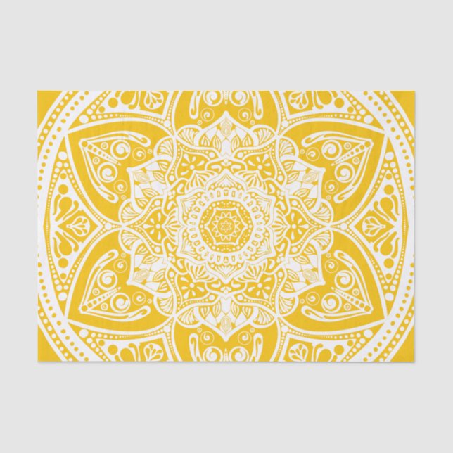 Papel De Seda Mandala do mel (Frente )