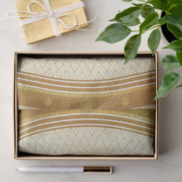 Papel De Seda Mandala Dourado e Brilho