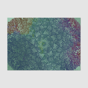 Papel De Seda Mandala Nature Floral Flower Mandalas