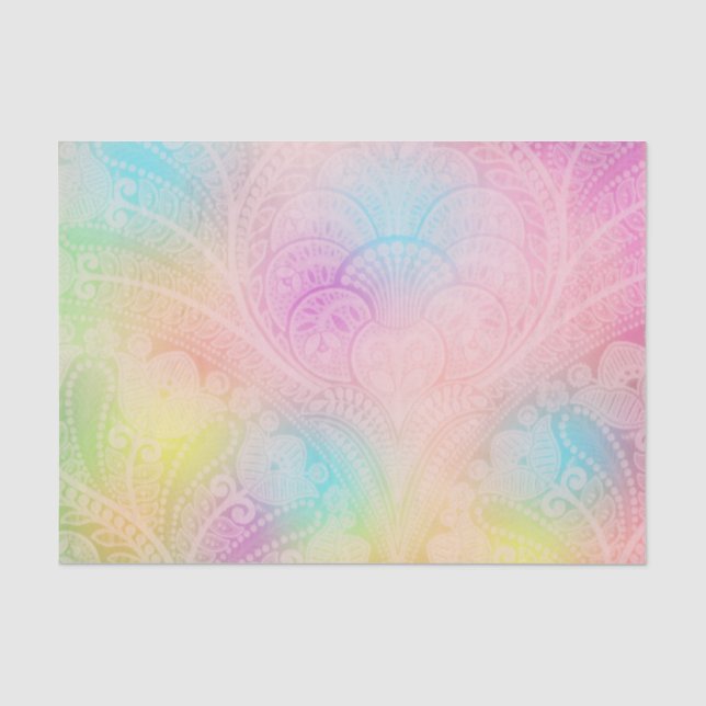 Papel De Seda Mandala Pastel (Frente )