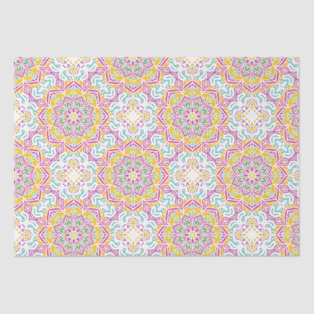 Papel De Seda Mandala Pattern (Frente )
