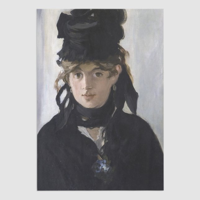 Papel De Seda Manet - Berthe Morisot com um buquê de violetas (Criador carregado)