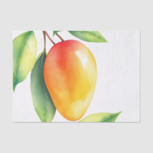 Papel De Seda Manga de Aquarela em Fundo Branco