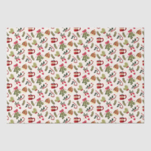 Papel De Seda Manhã de Natal com cacau e marshmallows