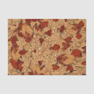 Papel De Seda Manhã Dew Autumn Leaves