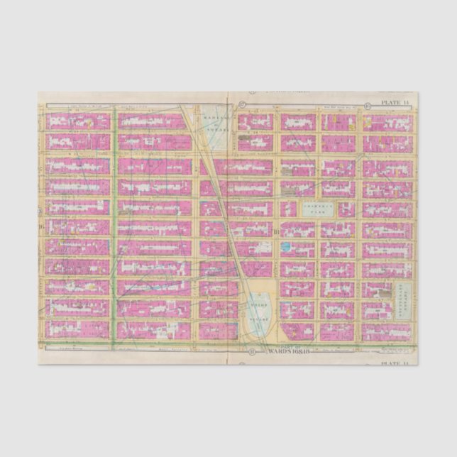 Papel De Seda Manhatten, New York 12 (Frente )