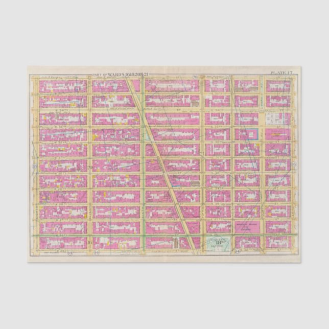 Papel De Seda Manhatten, Nova Iorque 7 (Frente )