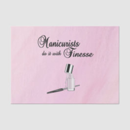 Papel De Seda Manicuristas Fazem Isso Com Finesse