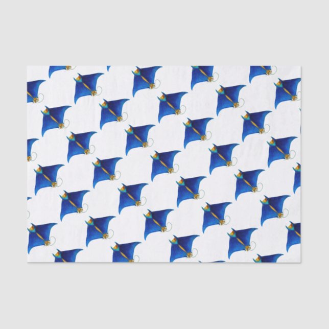 Papel De Seda manta ray art (Frente )