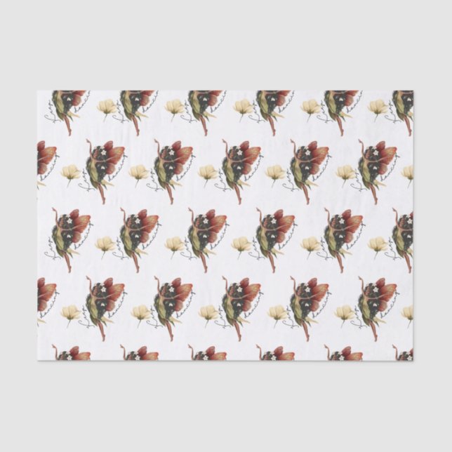 Papel De Seda Mantenha a dança do tecido das fadas (Frente )