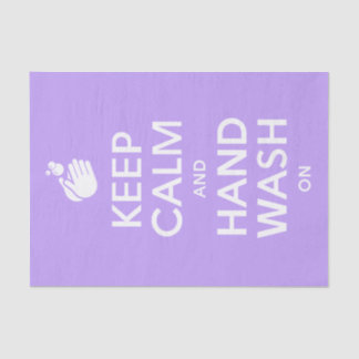 Papel De Seda Manter Calma E Lavar Mão - Higiene