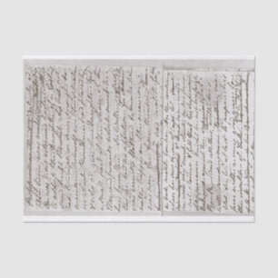 Papel De Seda Manuscrito 1817 de Jane Austen