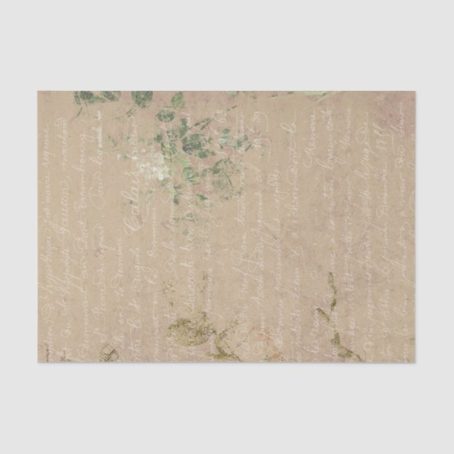 Papel De Seda Manuscrito em grande escala (Frente )