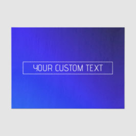 Papel De Seda Mão Azul Brilhante Moderno e Gradiente Roxo