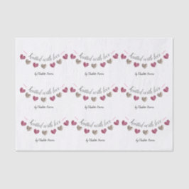 Papel De Seda Mão de amor feita com presentes