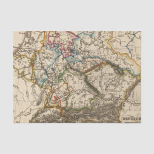 Papel De Seda Mapa da Europa Oriental