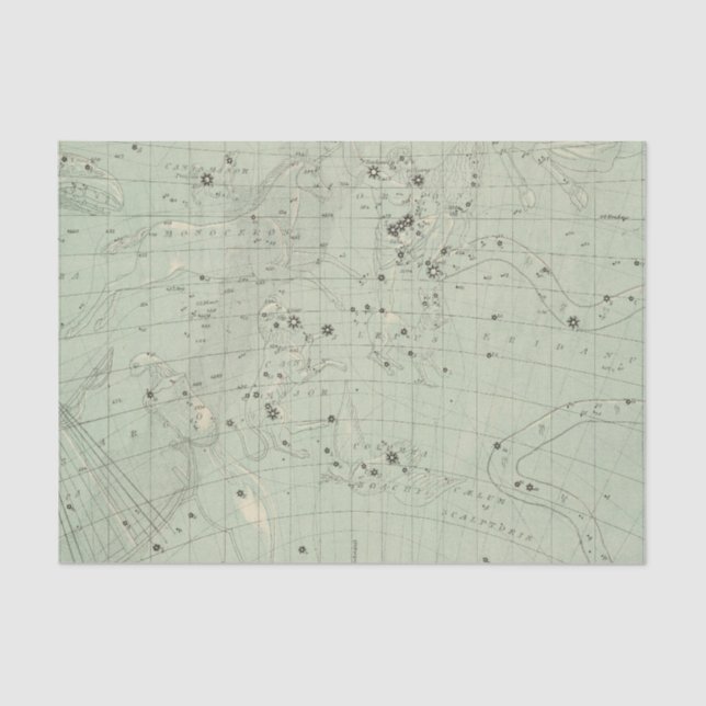 Papel De Seda Mapa de estrela 2 (Frente )