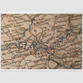 Papel De Seda Mapa de Paris