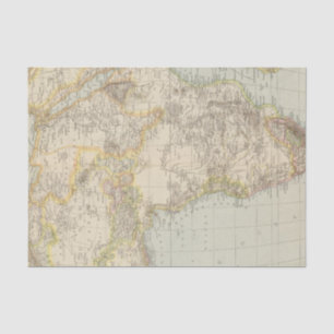 Papel De Seda Mapa do atlas de África