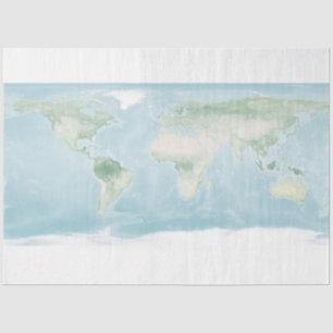 Papel De Seda Mapa do Explorador da Superfície da Terra