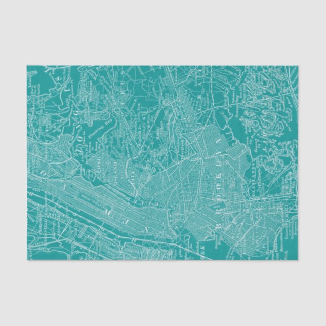 Papel De Seda Mapa gráfico de Nova Iorque (Frente )