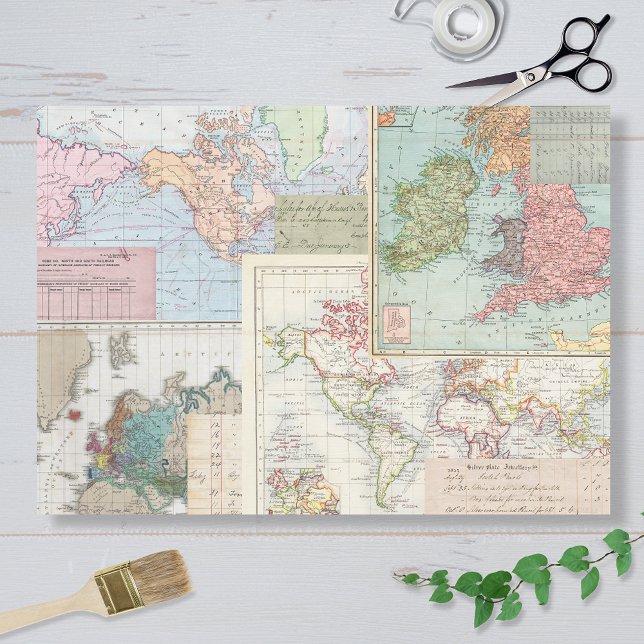 Papel De Seda Mapas e Livros Razão (Criador carregado)
