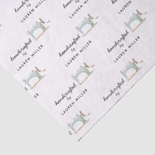 Papel De Seda Máquina de Costura Vintage Elegante Feita à Mão