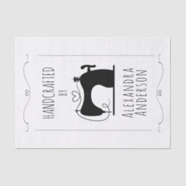 Papel De Seda Máquina de Costura Vintage Minimalista Artesanal