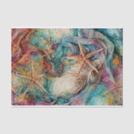 Papel De Seda Mar Arco-írisEstrelas, Fanciosas Starfish em Cor