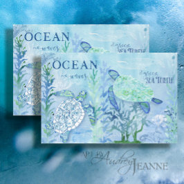 Papel De Seda Mar Tartaruga Praia Oceano Areia Azul Decoupage