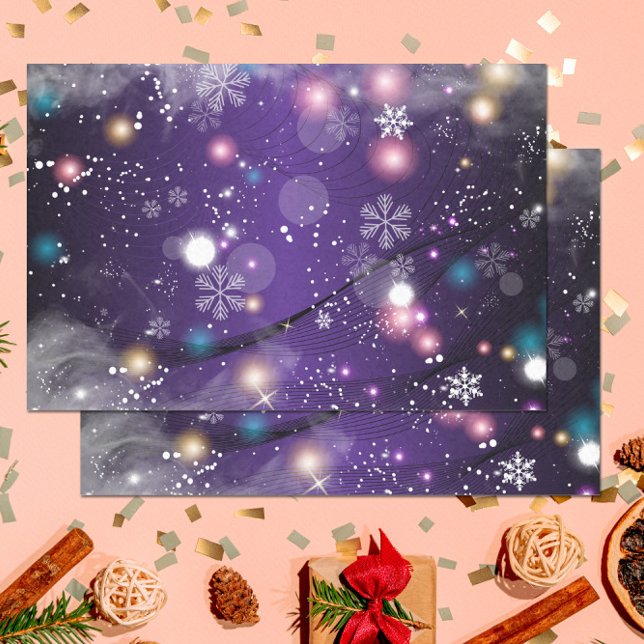 Papel De Seda Maravilha de Sonho Roxo de Natal Wonderland (Criador carregado)