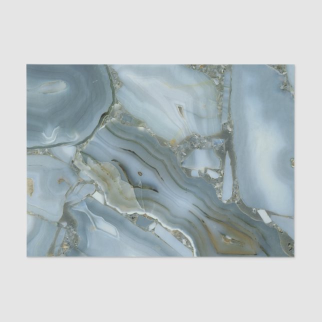 Papel De Seda Marble e Cristais (Frente )