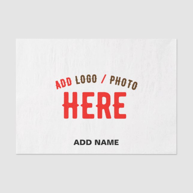 PAPEL DE SEDA MARCA VERIFICADA BRANCA PERSONALIZÁVEL MODERNA (Frente )