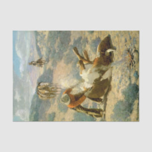 Papel De Seda “Marcando um Touro a Fogo” por Frank Tenney Johnso