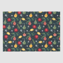 Papel De Seda Marcha de Feriado de Pickleball em Aquarela