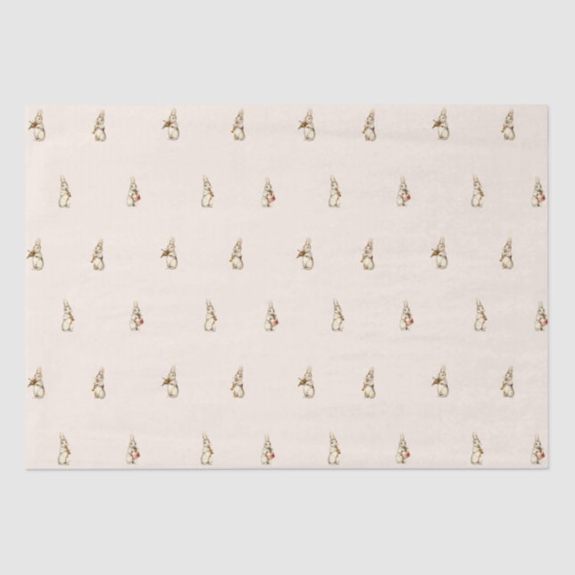 Papel De Seda Marching Banda Vintage Easter Bunnies (Frente )