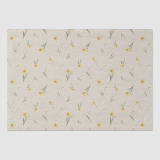 Papel De Seda Março Mês de Nascimento Amarelo Flor