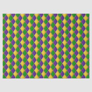 Papel De Seda Mardi Gras Diamantes Harlequin Impressão Patterno
