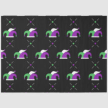 Mardi Gras Jester Hat Tissue Paper